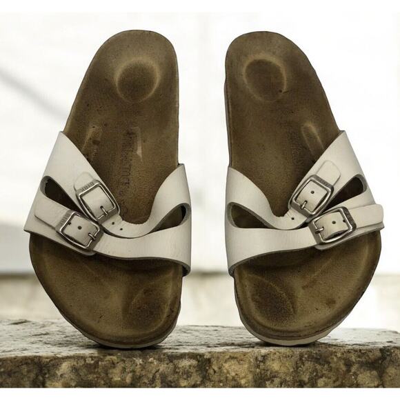 Birkenstock Ibiza Double Strap Slides Open Toe White Cork Sandals EU 40 Womens 9 - Picture 12 of 12